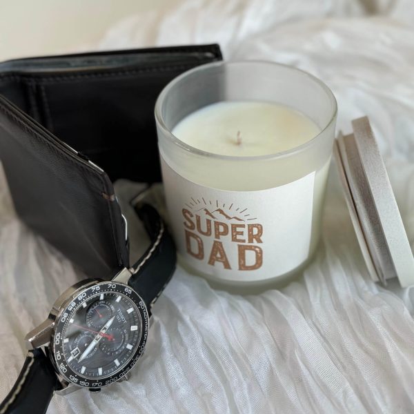 Super dad Customized Candle