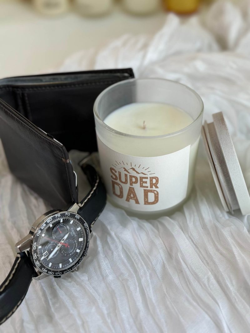 Super dad Customized Candle