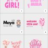 Baby Girl Sachet Label Designs