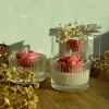 Wedding Crystal Rose Candle Favor set